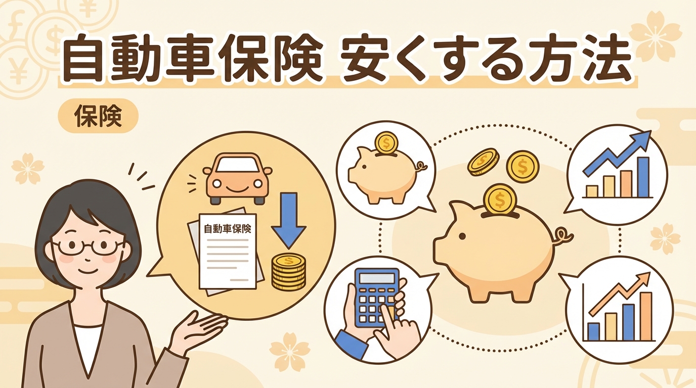 自動車保険 安くする方法 アイキャッチ画像