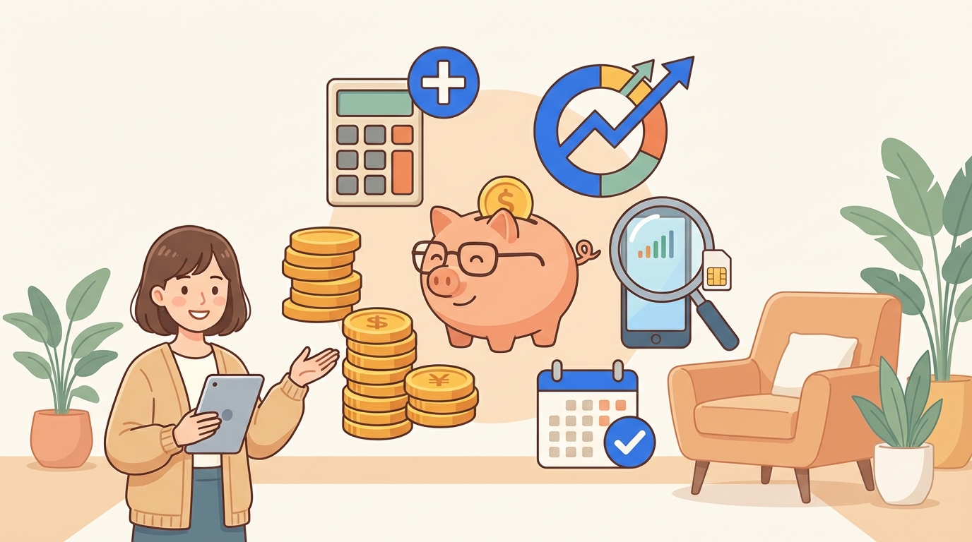 スマホ料金 見直し 方法 アイキャッチ画像