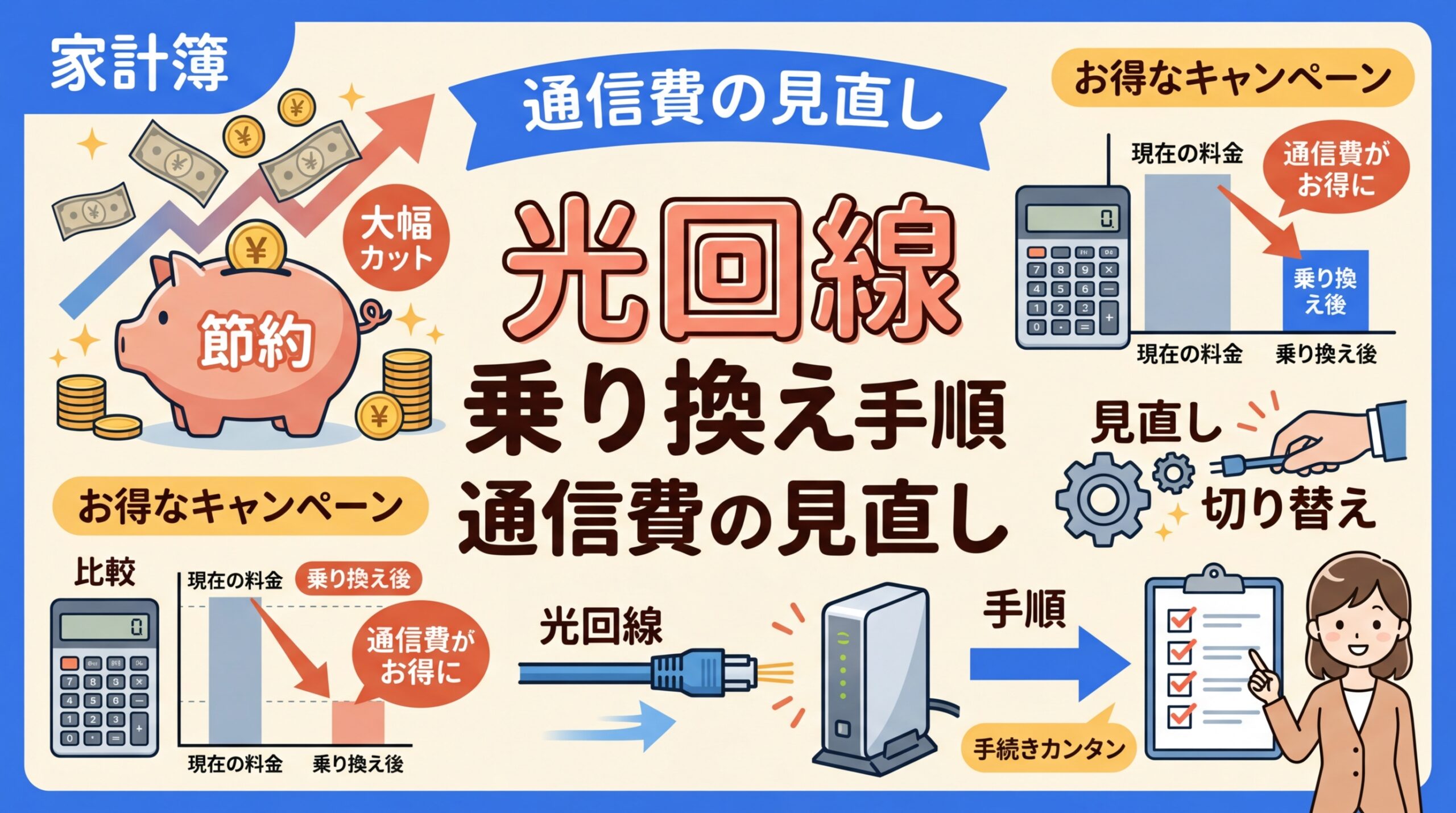 光回線 乗り換え 手順 アイキャッチ画像