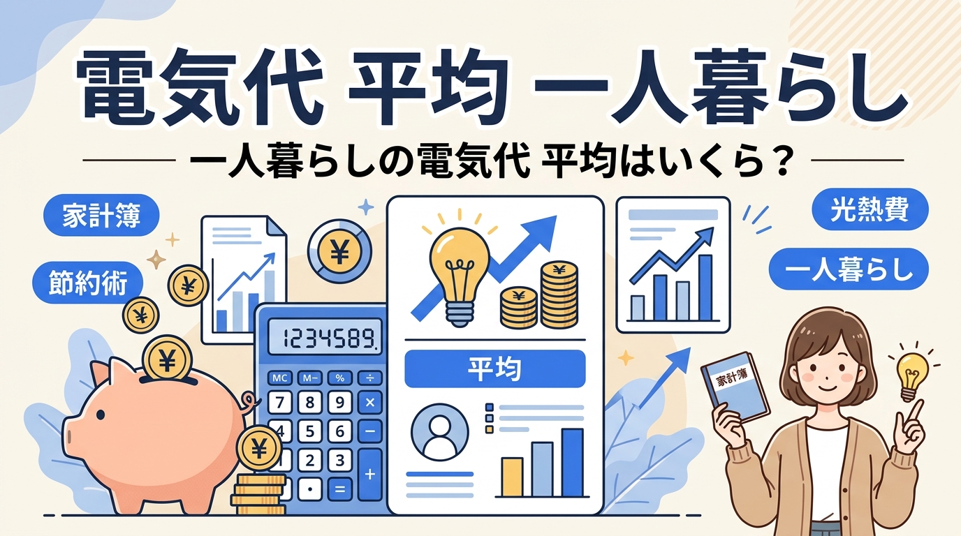 電気代 平均 一人暮らし アイキャッチ画像
