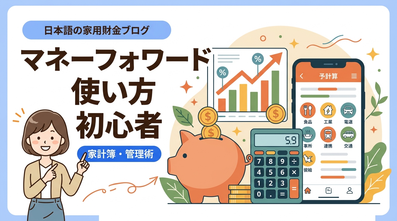 マネーフォワード 使い方 初心者 アイキャッチ画像
