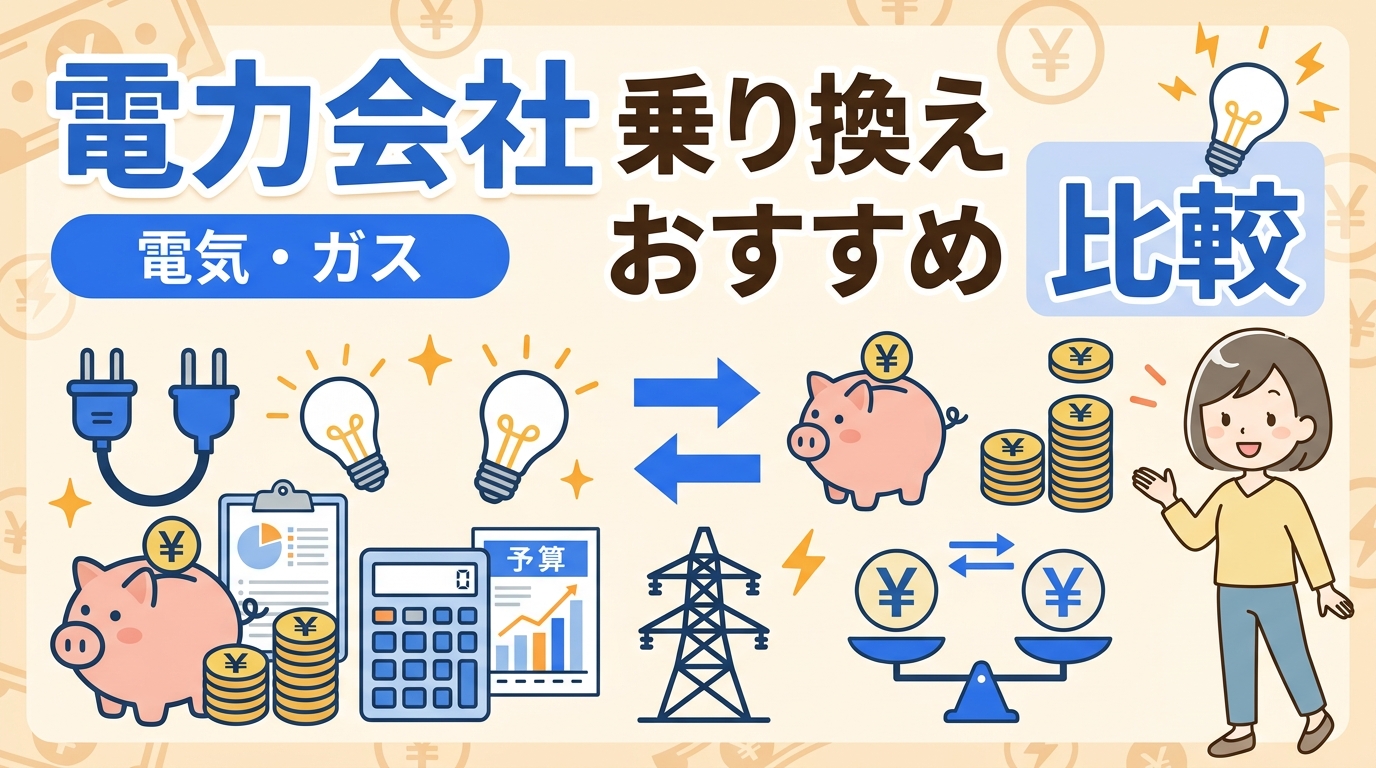 電力会社 乗り換え おすすめ 比較 アイキャッチ画像