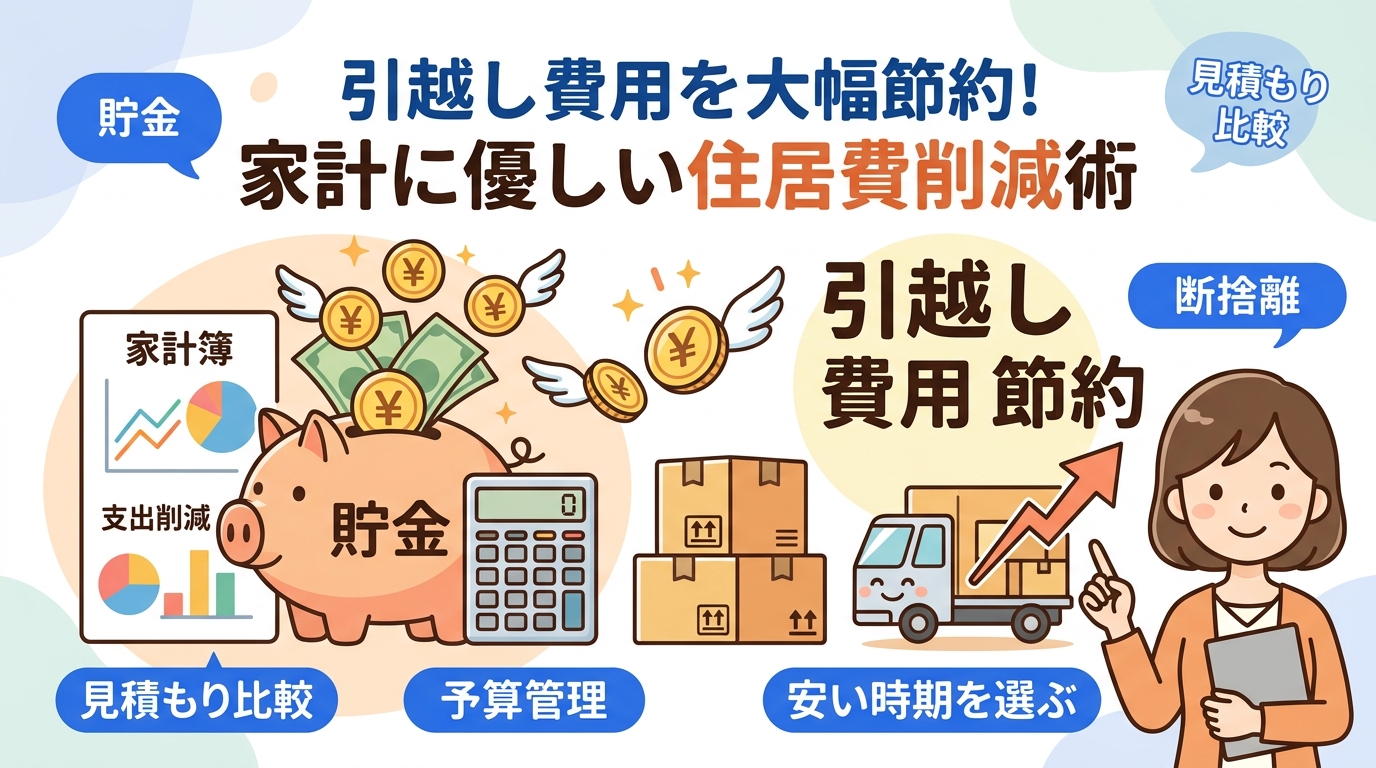 引越し 費用 節約 アイキャッチ画像