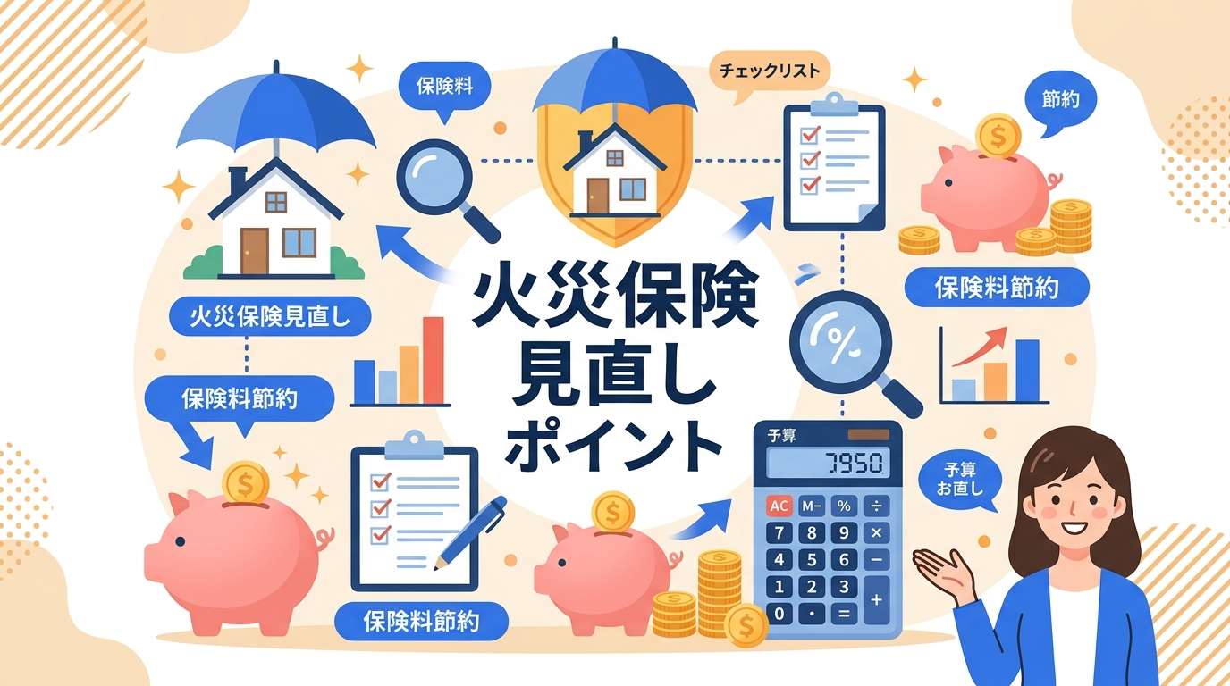 火災保険 見直し ポイント アイキャッチ画像