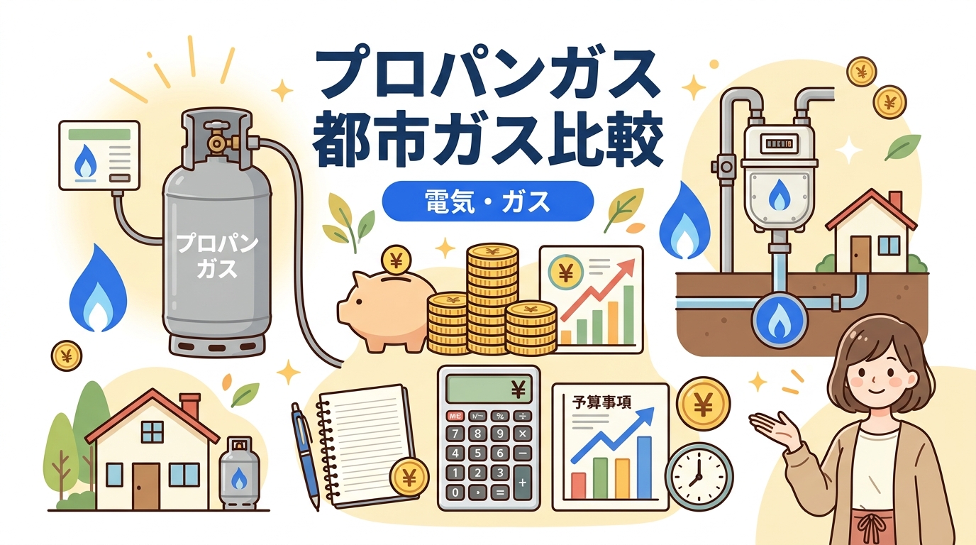 プロパンガス 都市ガス 比較 アイキャッチ画像