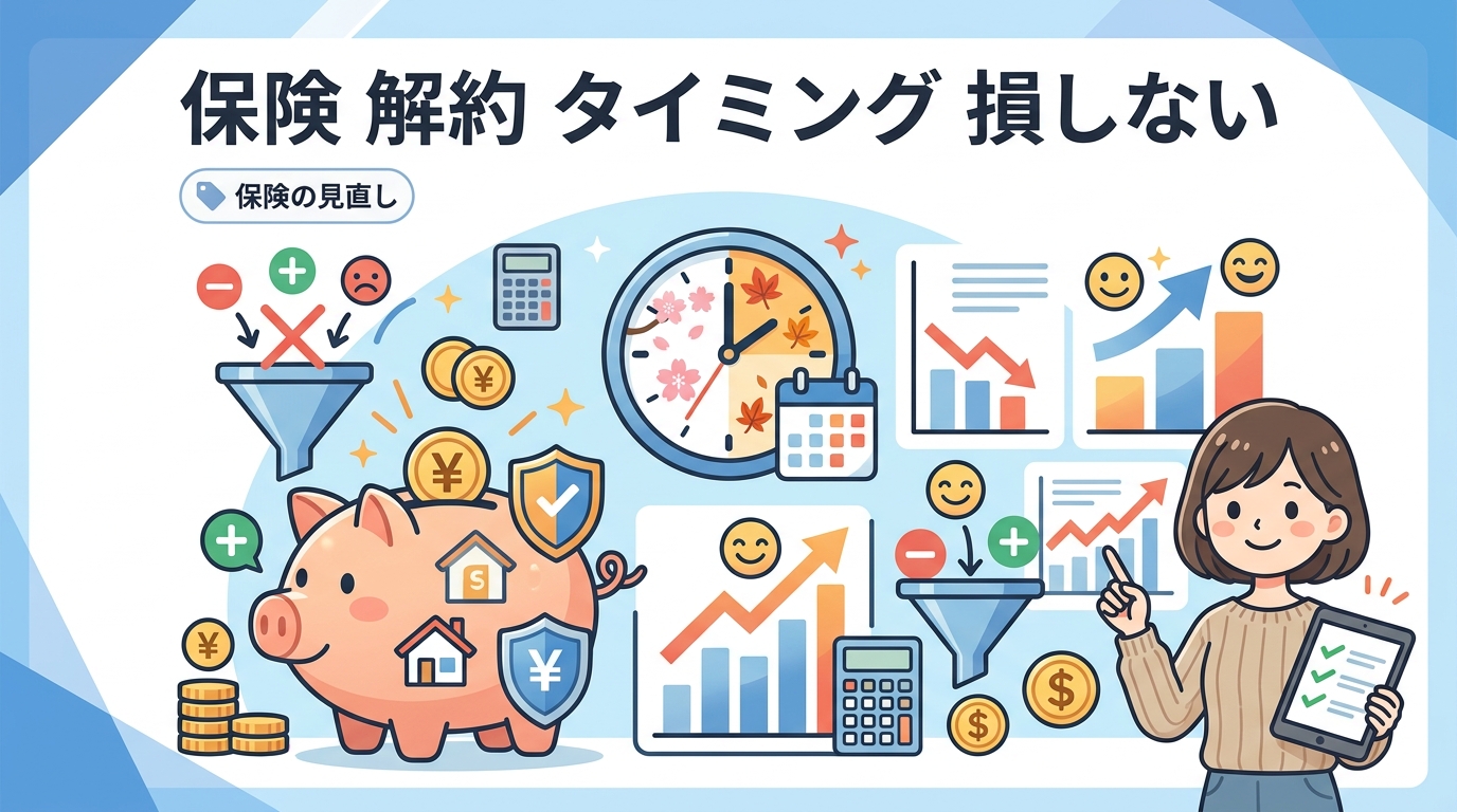保険 解約 タイミング 損しない アイキャッチ画像