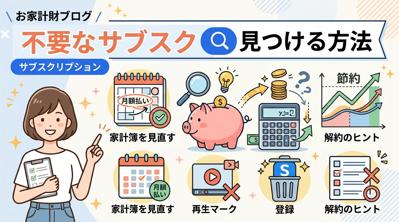 不要なサブスク 見つける方法 アイキャッチ画像